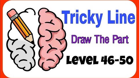 Tricky Line Draw The Part Level 46-50 (46,47,48,49,50)  Walkthrough Solution #TrickyLine #Shorts