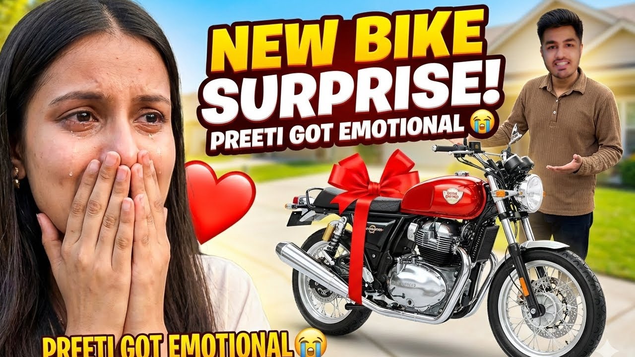 FinallY NEW BIKE LeLi 🤞🏻 🥳 SuRpRisiNg My WiFe | She Got Emotional 🥺