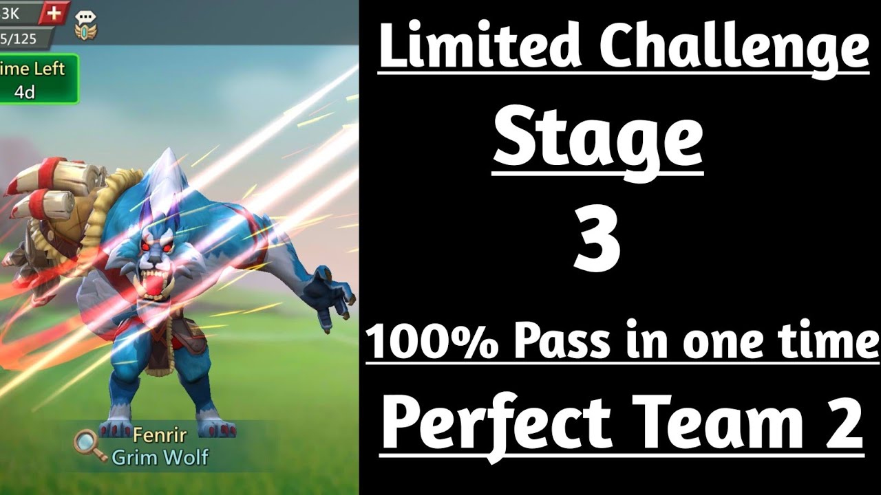 Lords mobile limited challenge bloodlust stage 3|Grim Wolf limited challenge stage 3
