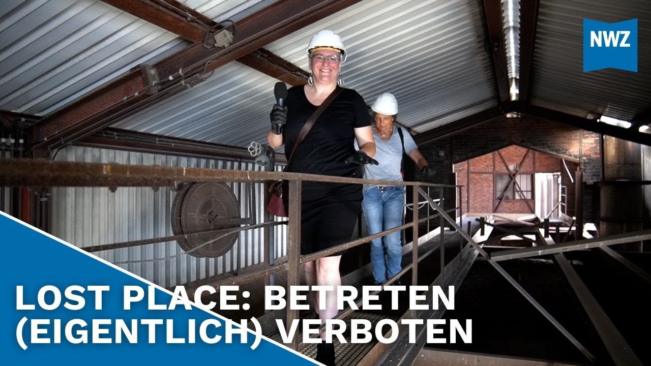 Gefährlicher Aufstieg im Torfkokswerk Elisabethfehn