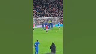 bruno super free kick #short #fottball #football#premierleague #manchesterunited #ronaldo