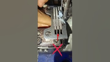 See how to fix the feed dog movement on an overlock machine. #sewing #machine #vairalvideo