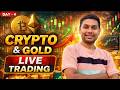 Crypto Trading Live : BTC , Gold Live Trading Analysis || 8 April || #goldtrading #crypto #bitcoin