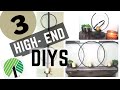 3 HIGH END DIY POJECTS USING EMBROIDERY HOOPS  -Affordable and Cute