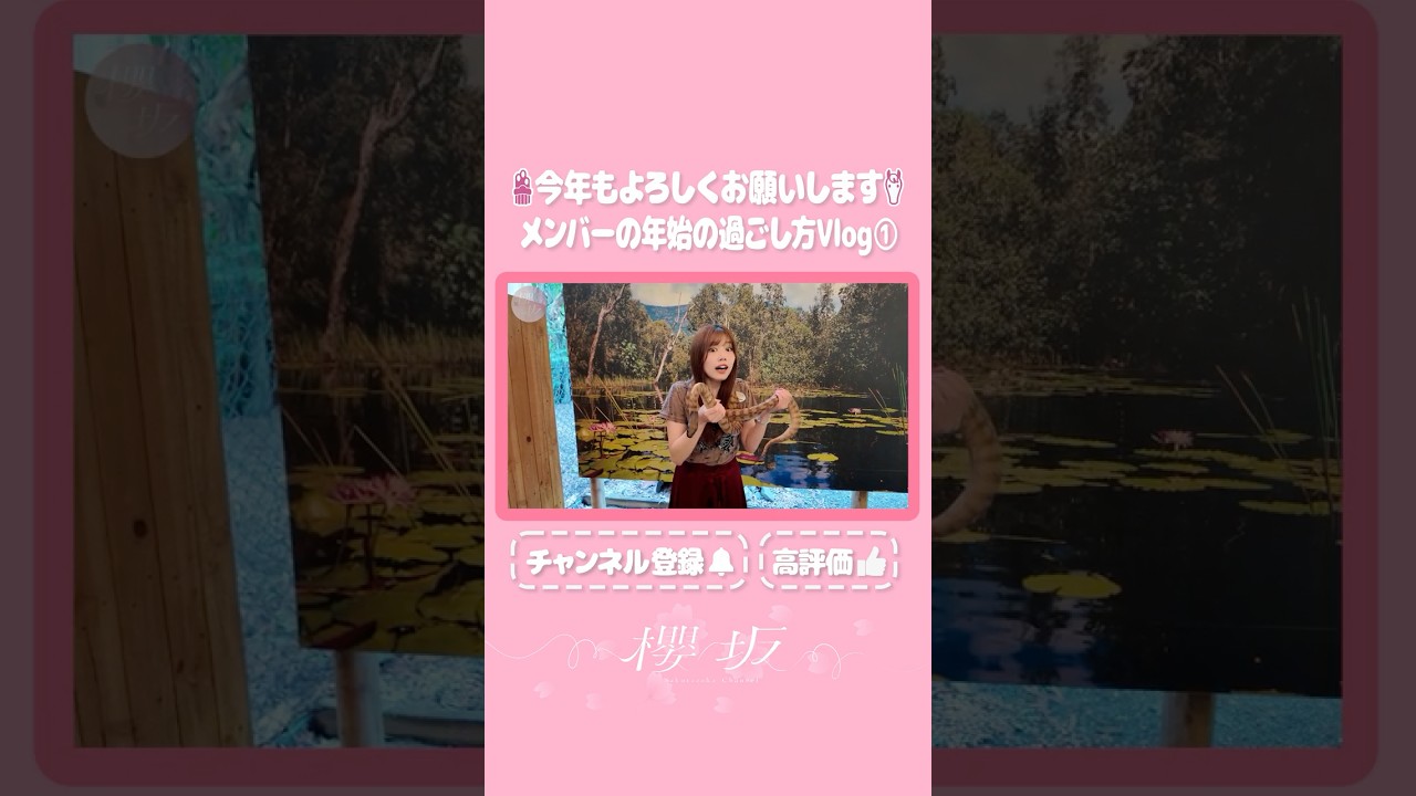 【⬆️本編はコチラ⬆️】櫻坂46の年始の過ごし方！2026年もよろしくお願いします🎍【ダイジェスト 】  #shorts #櫻坂チャンネル