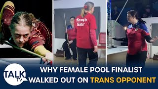 'Playing Against Trans Women Is UNFAIR' Female Pool Player Who Walked Away From Final Speaks Out