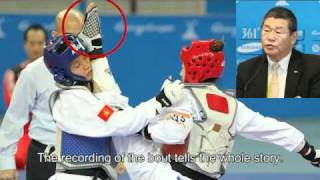 Outrage! WTF official smears Taiwanese athlete (an updated version). 2010年11月23日蘋果日報