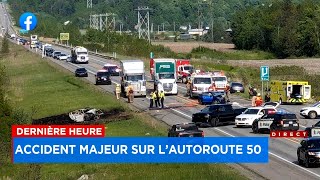 Accident majeur sur l'autoroute 50 -  Explications, 20h