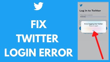 How to Fix Twitter Login Error (2021) | Fix Twitter Sign in Problem