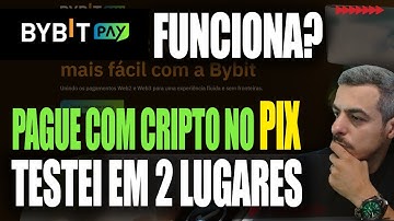Bybit Pay FUNCIONA? Pague com Cripto Direto no PIX - Gastei na Maquinha e no Mercado Livre