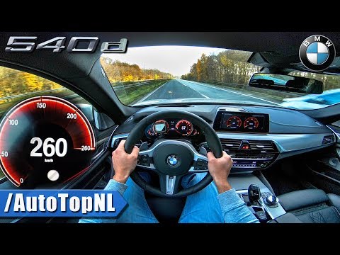 BMW 5 Series Touring G31 540d XDrive AUTOBAHN POV ACCELERATION & TOP SPEED By AutoTopNL