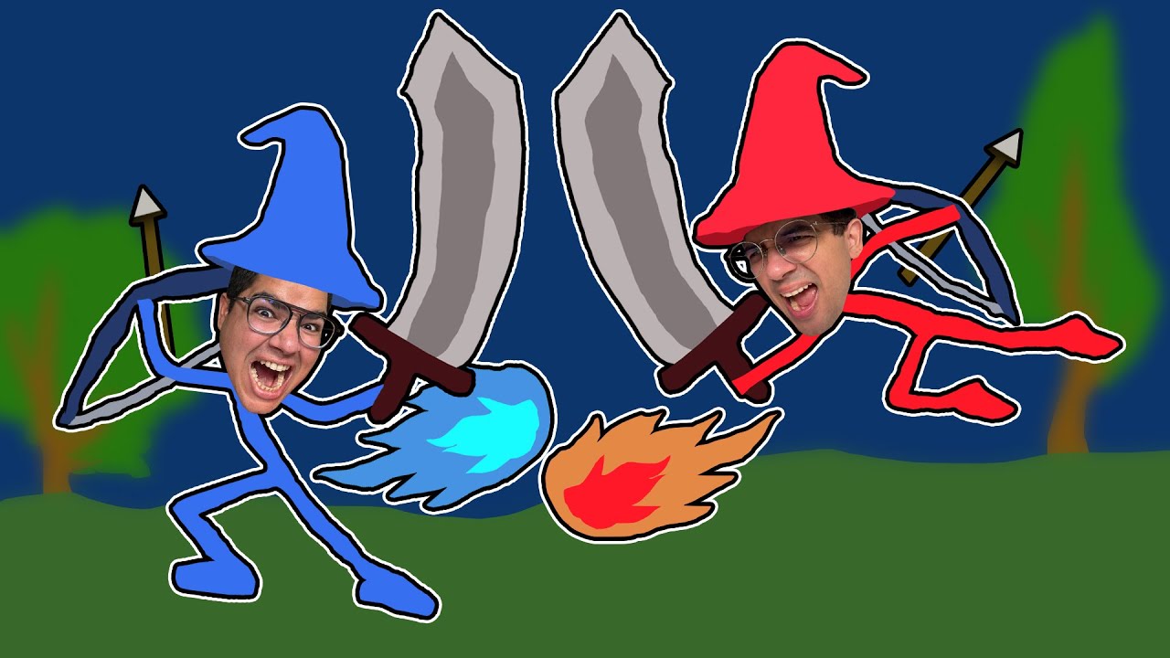 VIRAMOS BONECOS PALITOS COM PODER DE ARQUEIRO, NINJA E MÁGICO!