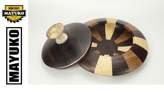 SEGMENTED BOWL WITH LID, woodturning