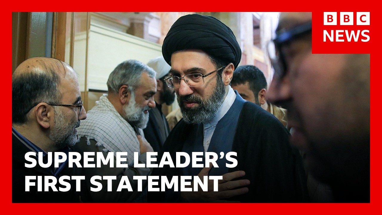Iran's new Supreme Leader Mojtaba Khamenei vows to 'avenge' victims of war | BBC News