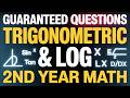 Trigonometric &amp; Log Differentiation | Guaranteed Board Questions | 2nd Year Math