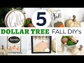 5 DOLLAR TREE FALL DIYs | Mystery Box Challenge July 2020