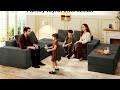 Power Recliner Sectional Sofa Review: LED Lights, Leather & Home Theater Comfort (3-Piece Black Set)