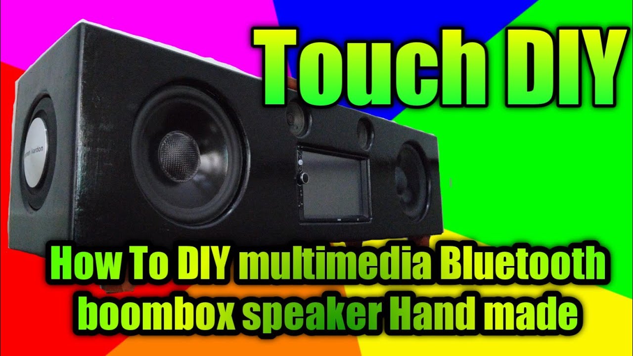 How To DIY Multimedia Bluetooth boombox speaker Hand made. YouTube