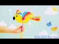 Flying Bird Paper Craft Step by Step Tutorial | Paper Crafts Ideas For Kids | 趣味小鳥勞作DIY