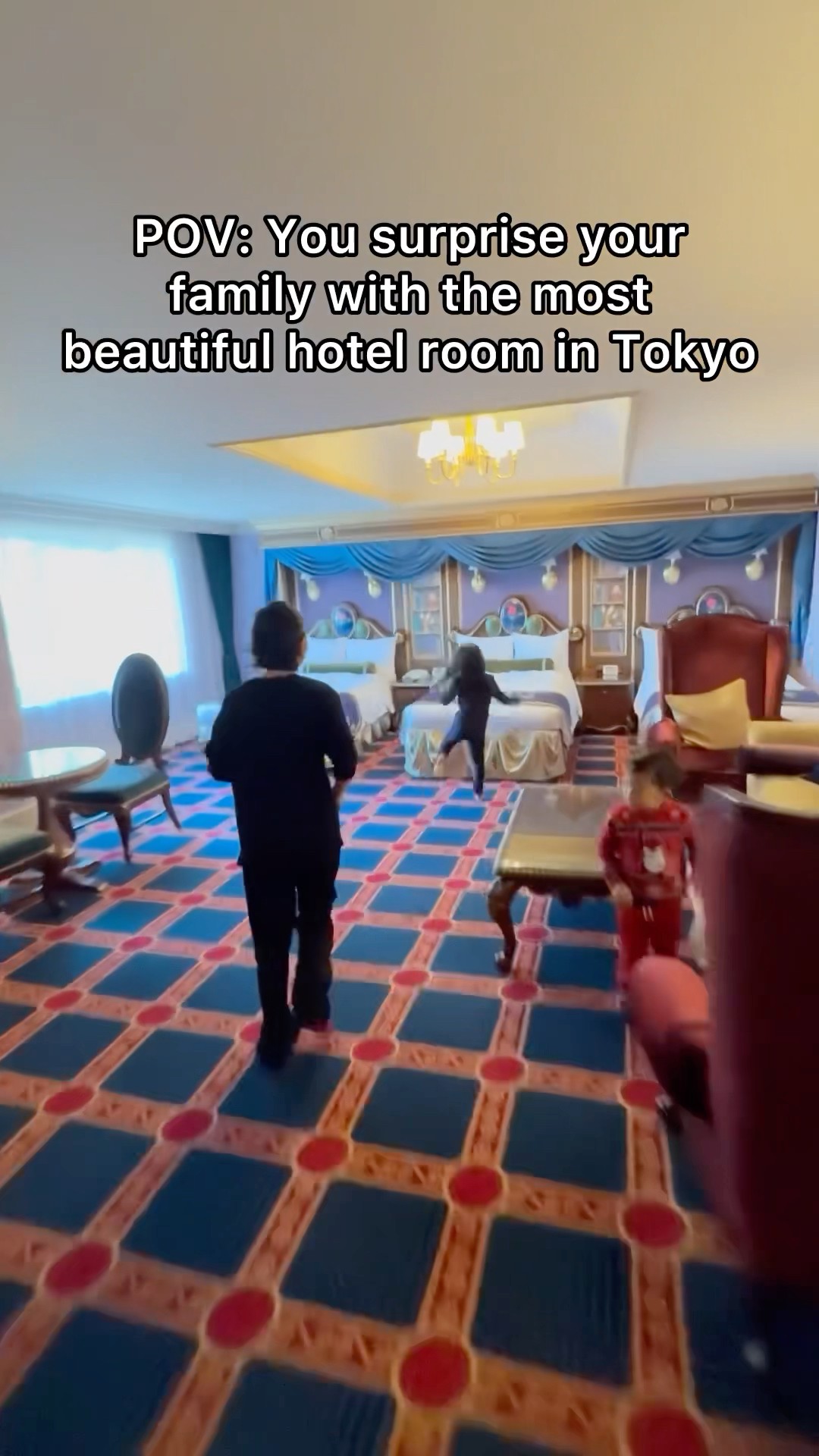 POV: You surprise your family with the most beautiful hotel room in Tokyo