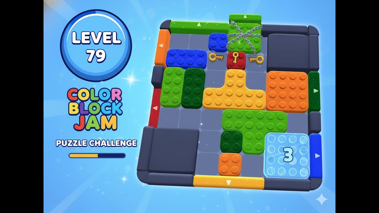 Block Color Chain Color Block Jam Level 79 Walkthrough: Master the Keys & Chains! - YouTube