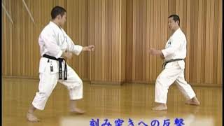 Masao Kagawa sensei. Ashi-waza, tai-sabaki. Jiyu-ippon-kumite with Nagaki Shinji. Resimi