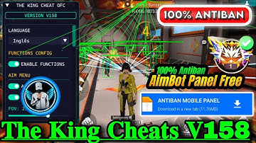 THE KING CHEATS V158 MOD MENU APK DAWNLOAD ALL SERVER CS  / BR RANK 100% SAFE ANTIBAN WORKING  |
