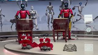 Robot drumming performance