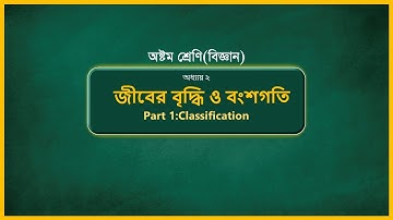 Class 8 Science Chapter 2 (Part-1)|| JSC Biggan Chapter 2 ||কোষ বিভাজন ||জীবের বৃদ্ধি ও বংশগতি||