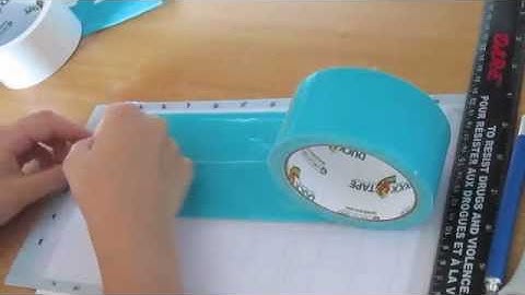 How To Make a Duct Tape Bi-Fold Wallet Part 2