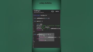 program to find sum of natural numbers using recursion | c practice programs @codingstatics3982