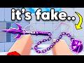 I Made FAKE WEAPONS To Troll YOUTUBER.. (Rivals)