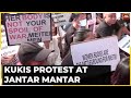 Kukis protest at delhis jantar mantar demand separate administration in manipur