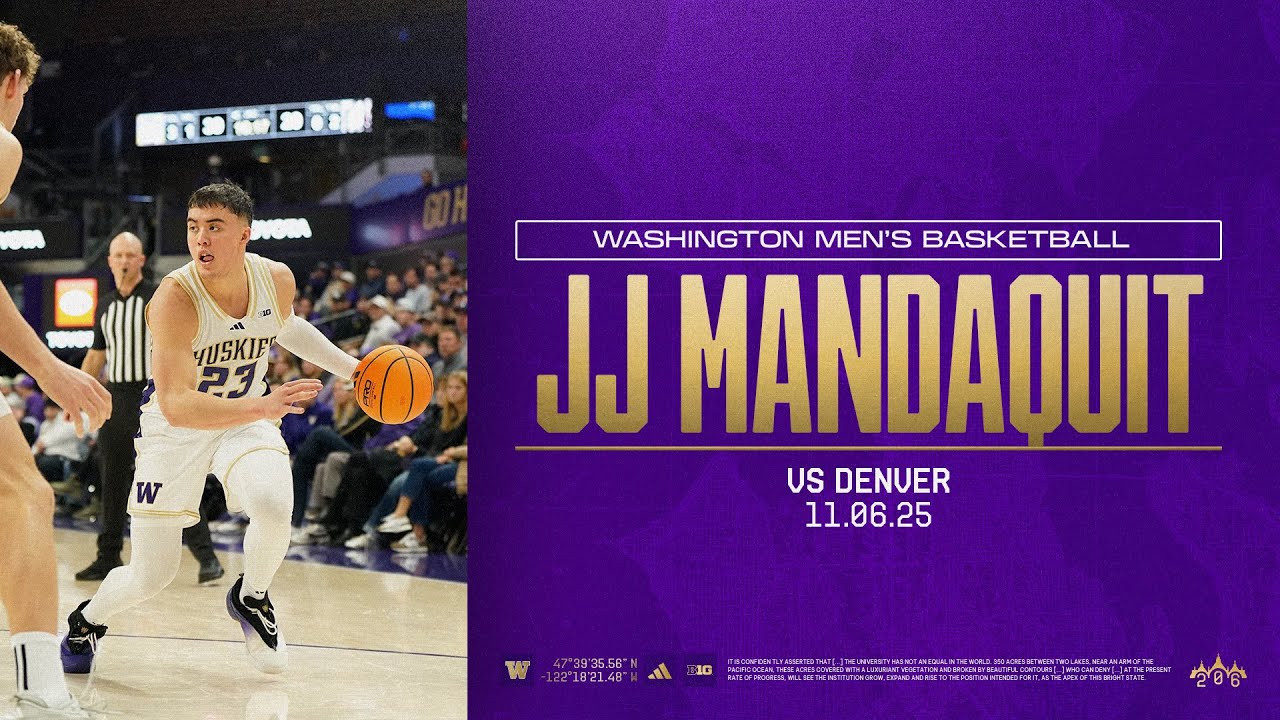 JJ Mandaquit Highlights | Washington Men's Basketball vs Denver