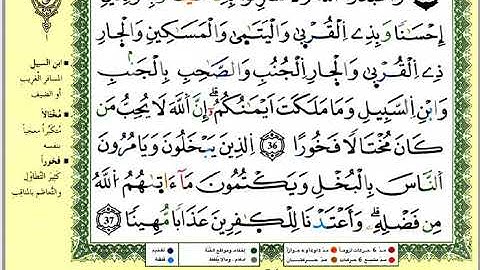 الجزء الخامس سورة النساء من الآية ٢٤ إلى الآية ۱٤٧ مع فضيلة محمد عبد الكريم برواية ورش عن نافع