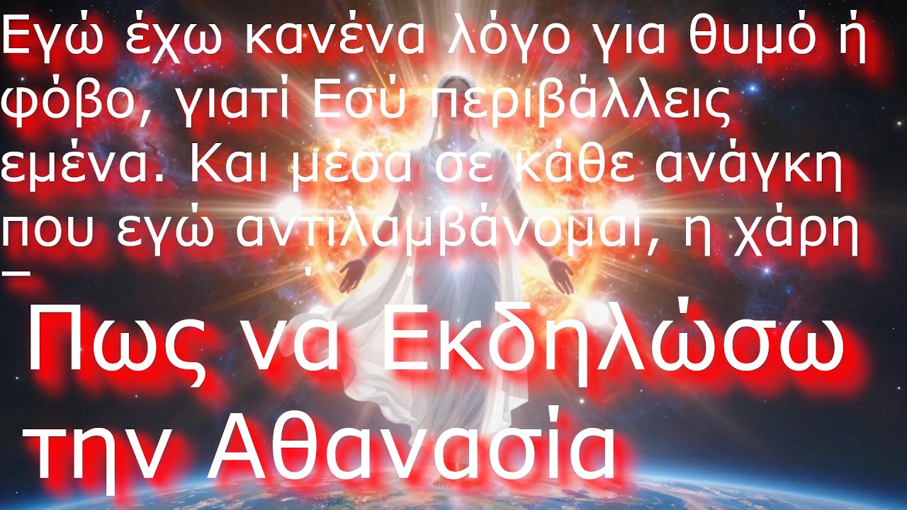 Πως να Εκδηλώσω την Aθανασία. Σ3.Ε467. Μάθημα 348. Εγώ έχω κανένα λόγο για θυμό ή φόβο.