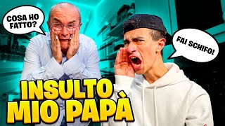 INSULTO MIO PAPÀ PER 24 ORE! SCHERZO ASSURDO! *NON DOVEVO FARLO*