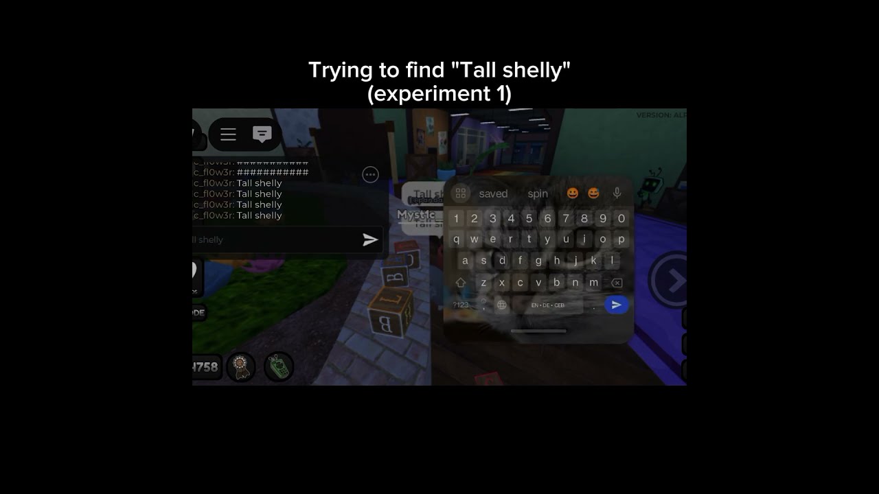Finding Tall Shelly Experiment 1 Dandysworld