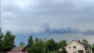 Сильная гроза!⛈️ ураганный ветер, невероятный ливень 12 июля в Отрадном!