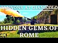 Cannons at Gianicolo: Hidden Gems of Rome | Walking Tour ROME, ITALY  #4k #gopro10
