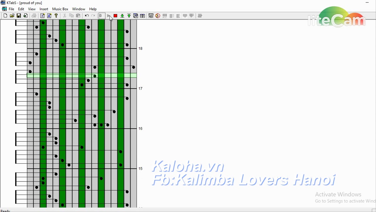 Hướng dẫn Kalimba – Tabs Proud of you ( Fiona Fung )