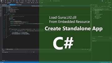 C# - Create Standalone App - Load Guna.UI2.dll From Embedded Resource