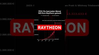 Wie aus 100 Euro Raytheon Aktien im Monat, 3.3 Millionen Euro wurden #raytheon #aktien #investieren