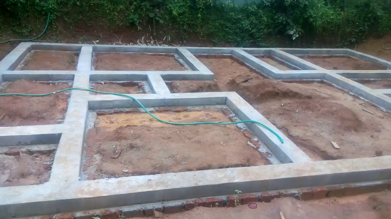 Foundation Work House Construction 8 YouTube