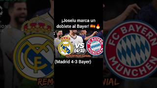 ¡Joselu marca un doblete al Bayer! 🇪🇸🔥(Madrid 4-3 Bayer) #futbol #españa #humor #championsleague