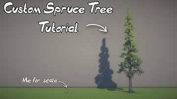 How To Build a Custom Spruce Tree in Minecraft