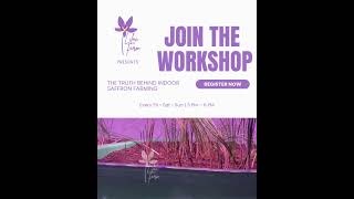 Indoor Saffron Farming Truth | Real Results &amp; Live Workshop