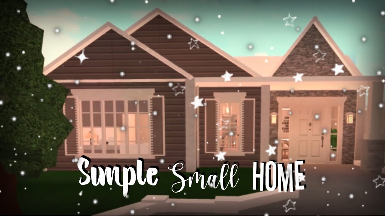 Simple Small House Bloxburg SpeedBuild Alxha YouTube