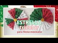 Estrella tricolor para  fiesta mexicana