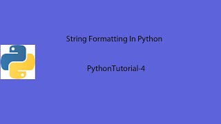 Python tutorial in hindi how to use string formatting